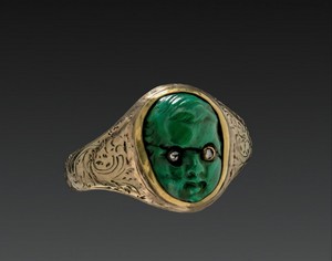ring-c.1870,gold,green_stone,diamond_chips,Cleveland_Museum_of_Art.jpg